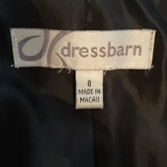 Dressbarn Jacket Front Button Closure Lined Size 8 - Picture 9 of 10